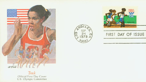 1791 FDC - 1979 15c Summer Olympics: Runners