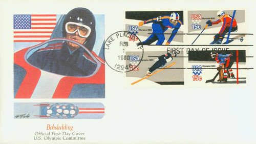 1795-98 FDC - 1980 15c 13th Winter Olympic Games
