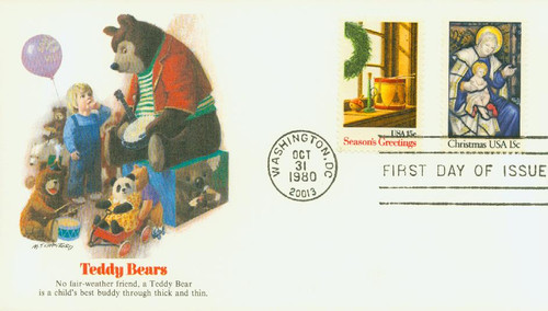 1842-43 FDC - 1980 15c Christmas