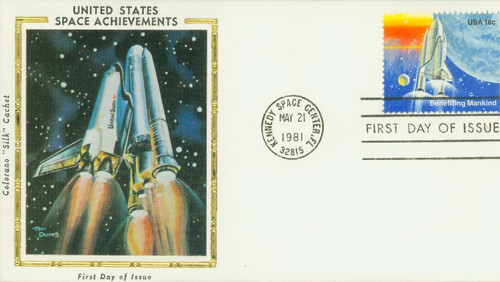 1917 FDC - 1981 18c Space Achievement: Benefiting Mankind