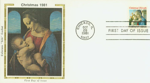 1939 FDC - 1981 20c Traditional Christmas: Madonna and Child