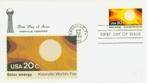 2006 FDC - 1982 20c Knoxville World's Fair: Solar Energy
