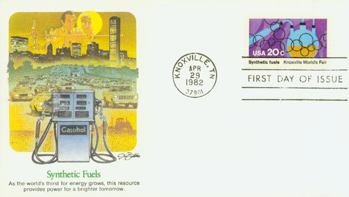 2007 FDC - 1982 20c Knoxville World's Fair: Synthetic Fuels