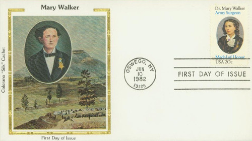 2013 FDC - 1982 20c Dr. Mary Walker