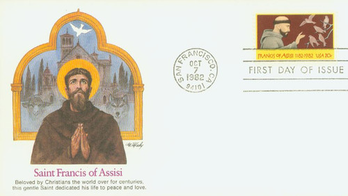 2023 FDC - 1982 20c Francis of Assisi