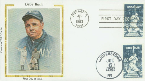 2046 FDC - 1983 20c George "Babe Ruth" Herman