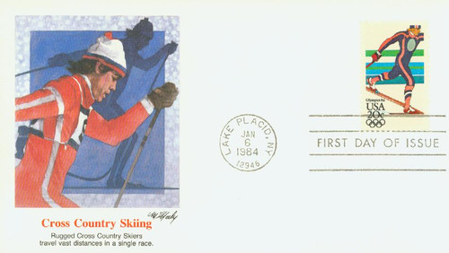 2069 FDC - 1984 20c 14th Winter Olympic Games: Nordic Skiing