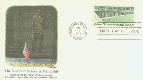2109 FDC - 1984 20c Vietnam Veterans Memorial