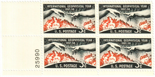 1107 PB - 1958 3¢ International Geophysical Year