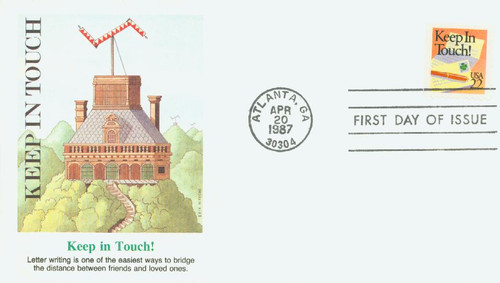 2274 FDC - 1987 22c Special Occasions: Keep in Touch!
