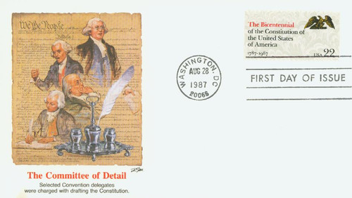 2355 FDC - 1987 22c Drafting the Constitution: The Bicentennial