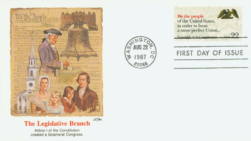 2356 FDC - 1987 22c Drafting the Constitution: We The People