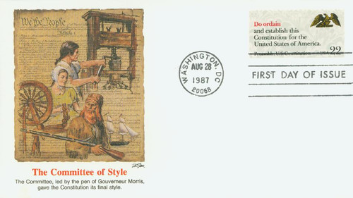 2359 FDC - 1987 22c Drafting the Constitution: Do Ordain