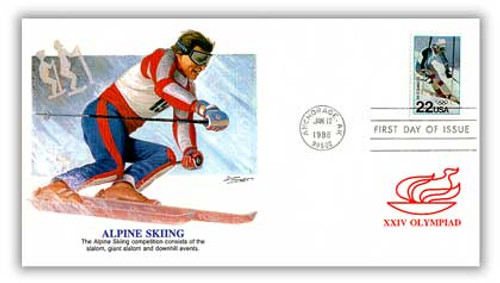 2369 FDC - 1988 22c Winter Olympics