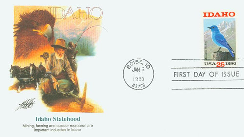 2439 FDC - 1990 25c Idaho Statehood