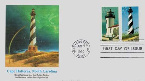 2470-71 FDC - 1990 25c Admiralty/Hatteras First Day Cover