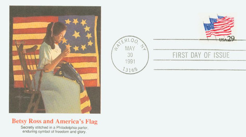 2531 FDC - 1991 29c Flags on Parade