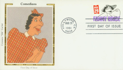 2565 FDC - 1991 29c Comedians: Fanny Brice