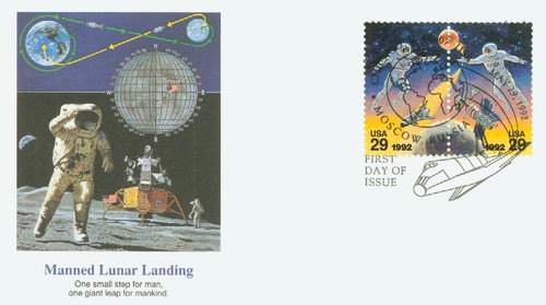 2632 FDC - 1992 29c Space Accomplishments: US Astronaut