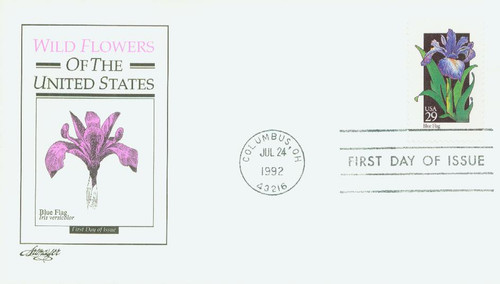 2663 FDC - 1992 29c Wildflowers: Blue Flag