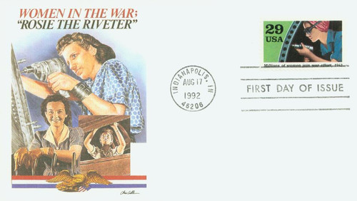 2697h FDC - 1992 29c World War II: Millions of Women Join War Effort