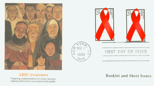 2806 FDC - 1993 29c AIDS Awareness