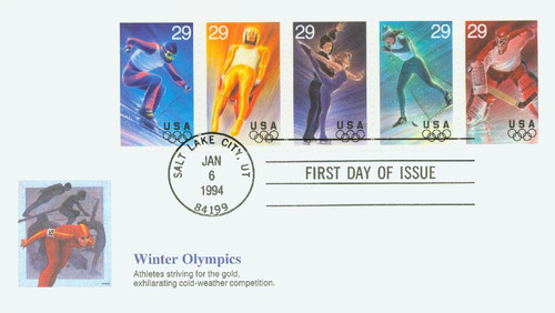 2807-11 FDC - 1994 29c Winter Olympics