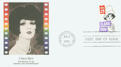 2820 FDC - 1994 29c Silent Screen Stars: Clara Bow