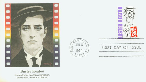 2828 FDC - 1994 29c Silent Screen Stars: Buster Keaton