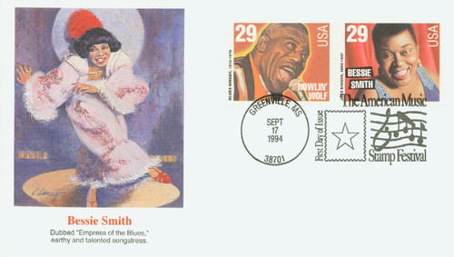2854 FDC - 1994 29c Blues and Jazz Singers: Bessie Smith