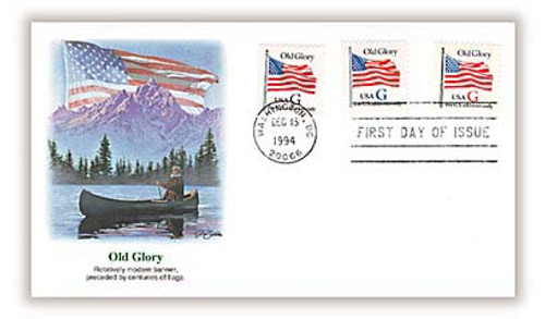 2883-85 FDC - 1994 32c G Old Glory Booklet Stamps FDC