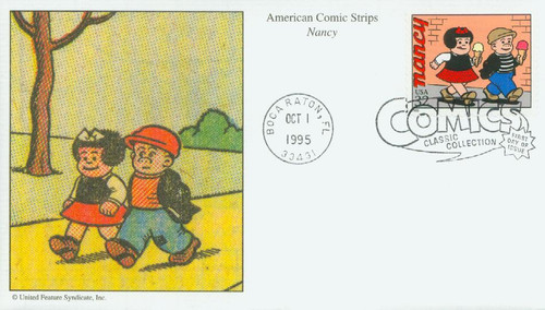 3000o FDC - 1995 32c Comic Strip Classics: Nancy