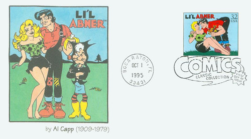 3000q FDC - 1995 32c Comic Strip Classics: Li'l Abner