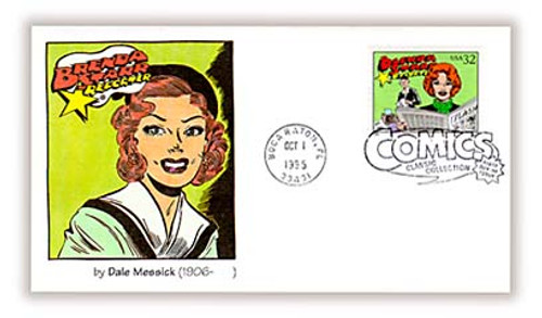 3000t FDC - 1995 32c Comic Strip Classics: Brenda Starr, Reporter