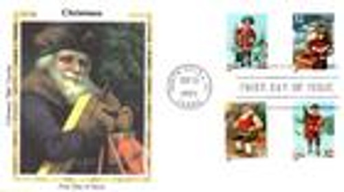 3014-17 FDC - 1995 32c Contemporary Christmas: Santa and Children, coil