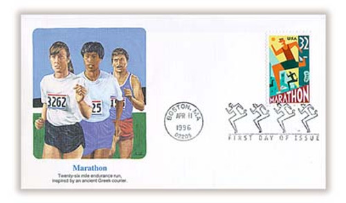 3067 FDC - 1996 32c Marathon