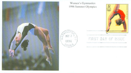 3068g FDC - 1996 32c Olympic Games: Women's Gymnastics