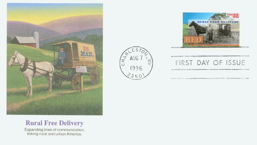 3090 FDC - 1996 32c Rural Free Delivery