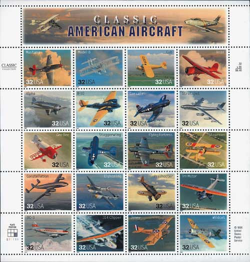 3142 FDC - 1997 32c Classic American Aircraft