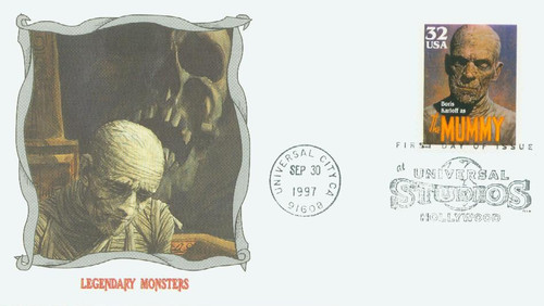 3171 FDC - 1997 32c Classic Movie Monsters: Boris Karloff as The Mummy