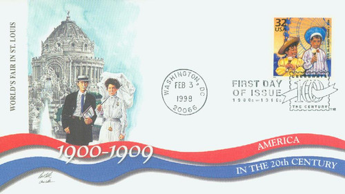 3182e FDC - 1998 32c Celebrate the Century - 1900s: St. Louis World Fair