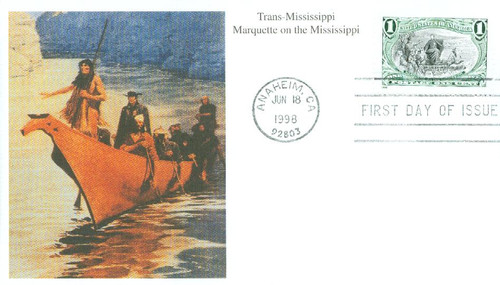 3209a FDC - 1998 1c Trans-Mississippi: Marquette On The Mississippi