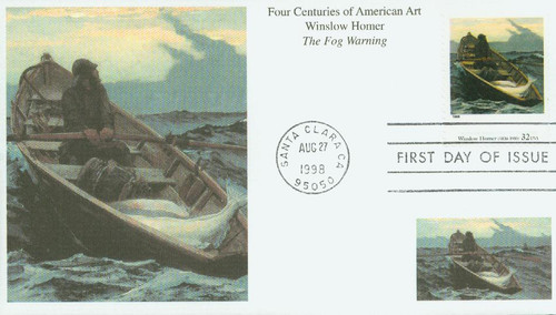 3236j FDC - 1998 32c Four Centuries of American Art: Winslow Homer