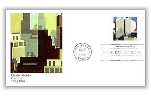 3236r FDC - 1998 32c Four Centuries of American Art: Charles Sheeler