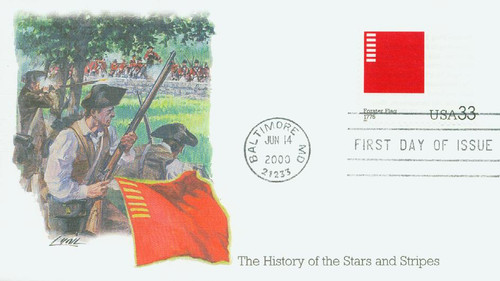 3403c FDC - 2000 33c The Stars and Stripes: Forster Flag