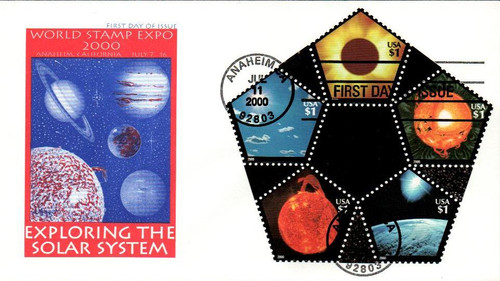 3410 FDC - 2000 $1 Exploring the Solar System