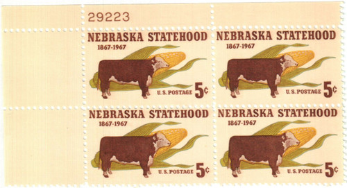 1328 PB - 1967 5c Nebraska Statehood