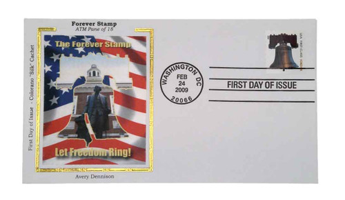 4128b FDC - 2009 42c non-den. Forever Stamp