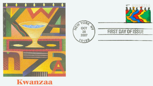 4220 FDC - 2007 41c Kwanzaa