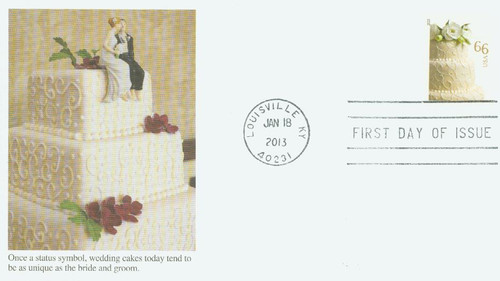 4735 FDC - 2013 66c Wedding Cake